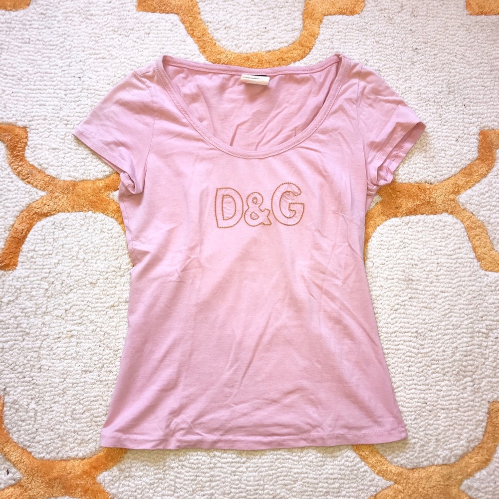 Pink Logo D&G Tee
